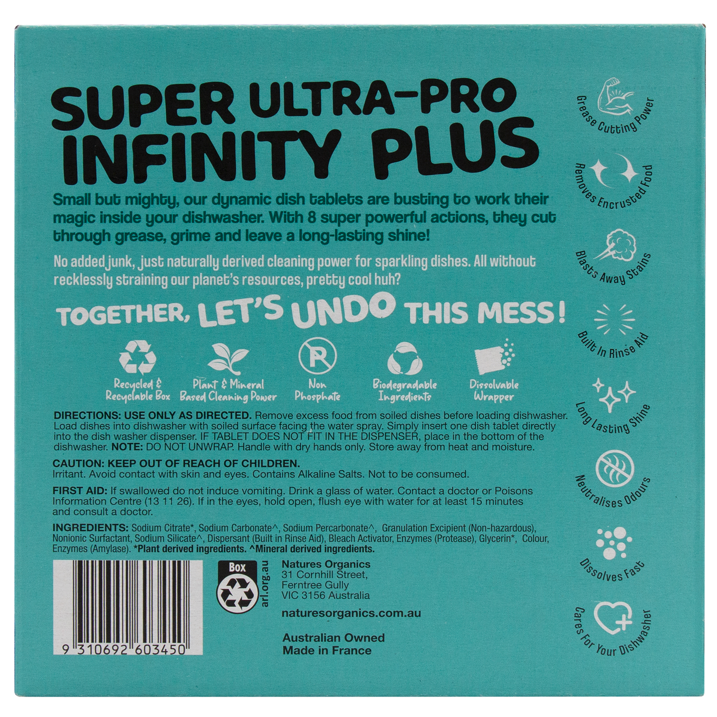 SUPER ULTRA-PRO INFINITY PLUS Dish Tablets