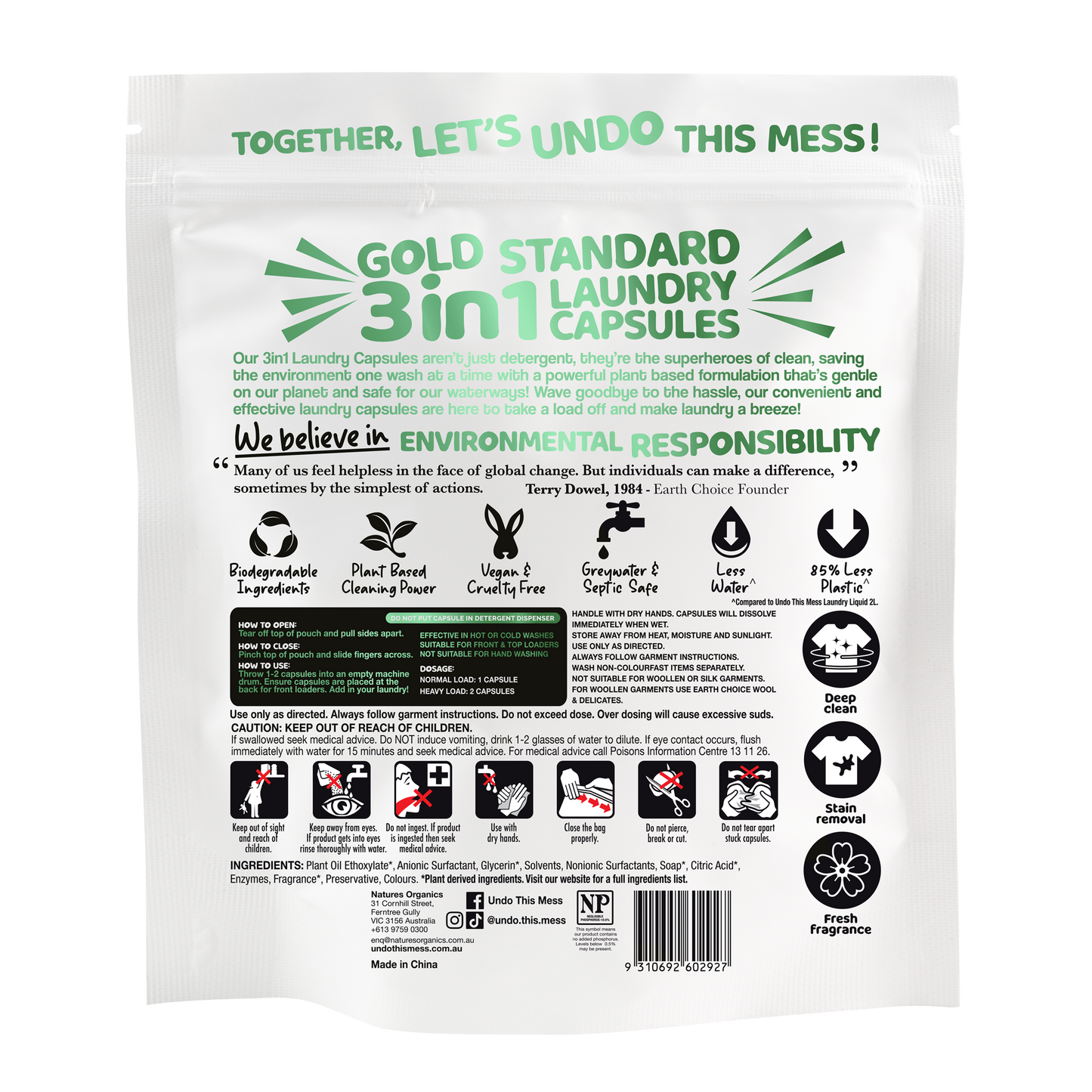 3 IN 1 GOLD STANDARD Laundry Capsules 28 Pack