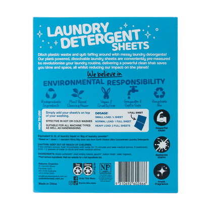 ULTRA CONCENTRATED Laundry Sheets 60 Pack